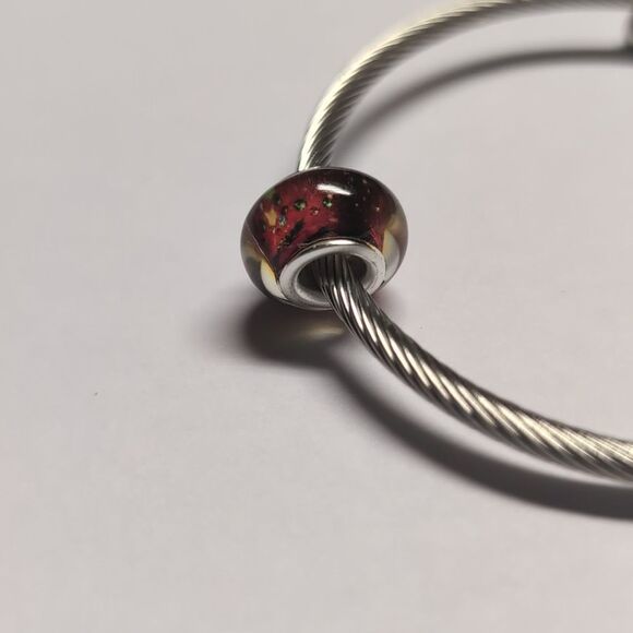 Silver Christmas Charm for Pandora Style Bracelet - Picture 5 of 5